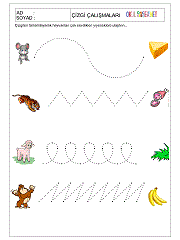 1. sınıf çizgi çalışmaları